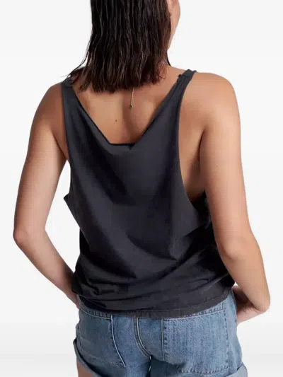 One Teaspoon Lightning-print Top In Gray