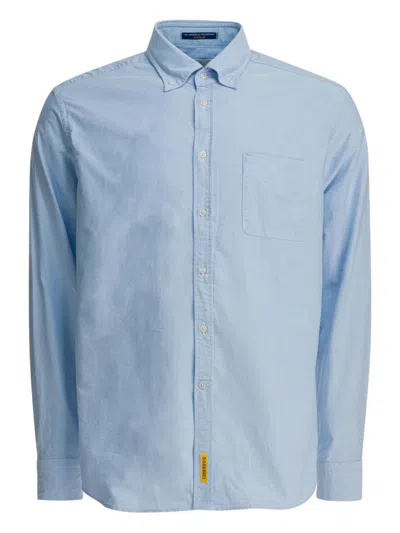 Bd Baggies Pocket Buttoned Shirt In Blue