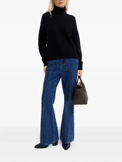 Fay Logo-embroidered Sweater In Black