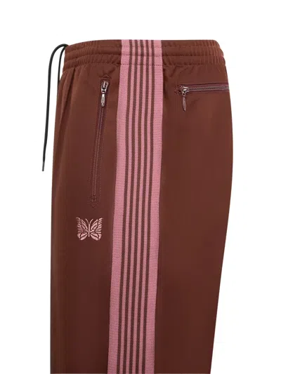 Needles Striped Track Pants In Brown