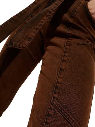 Retroféte Elliot Belt Jeans In Brown