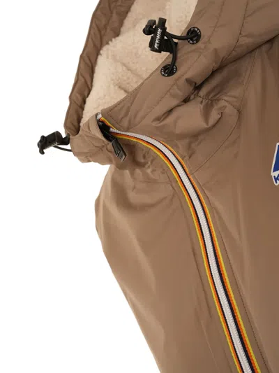 K-way Le Vrai 3.0 Eiffel Raincoat In Brown