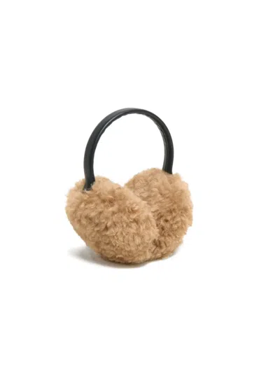Apparis Esme Bouclette Ear Muffs In Neutral