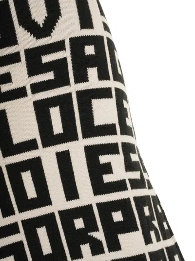 Msgm X Caterina Frongia Lettered Midi Skirt In White