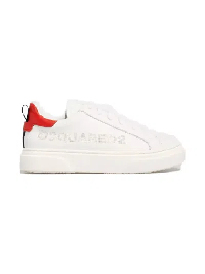 Dsquared2 Logo-detail Sneakers In White