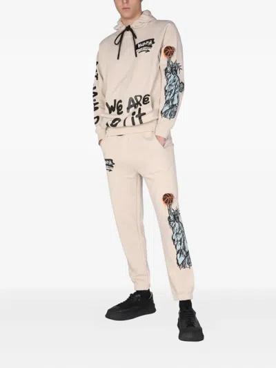 Disclaimer Sweatshirt With Logo Print In Pink