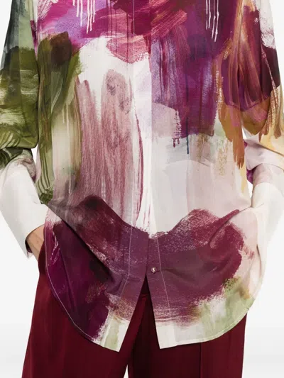 Aje Atomic Button Print Shirt In Multi