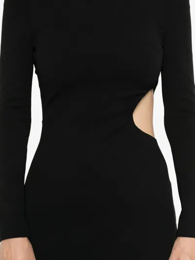 Solace London Mircea Off-shoulder Cut-out Maxi Dress In Black