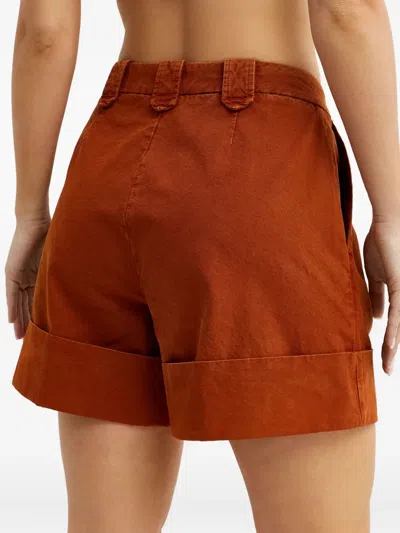 Fay Belt-loop Shorts In Brown