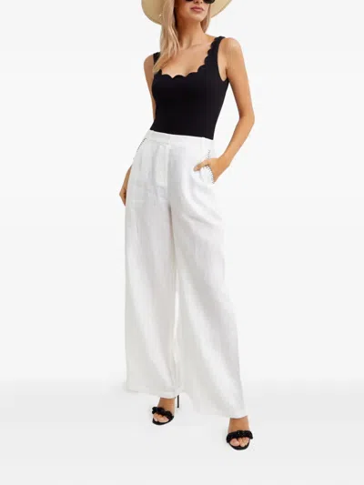 Marysia Wegner Linen Trousers In White