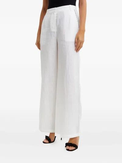 Marysia Wegner Linen Trousers In White