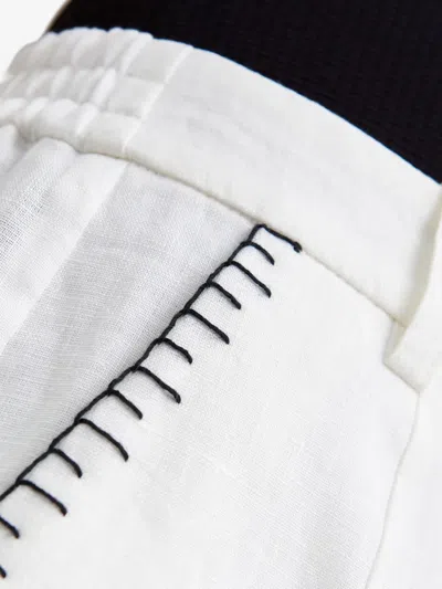 Marysia Wegner Linen Trousers In White
