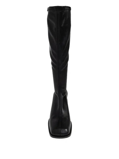Nodaleto Leather Knee-high Boots In Black