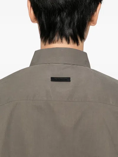 Fear Of God Classic Short Sleeve Button-up Shirt In Gray