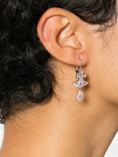 Vivienne Westwood Masha Embellished Earrings In Pink