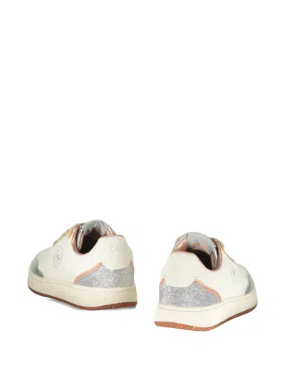 Acbc Evergreen Flower Glitter Sneakers In White