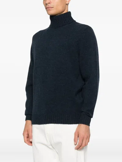 Filippo De Laurentiis Turtleneck Sweater In Blue
