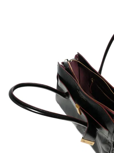 Roberto Festa Large Emeralda Buckle-detail Shoulder Bag In Black