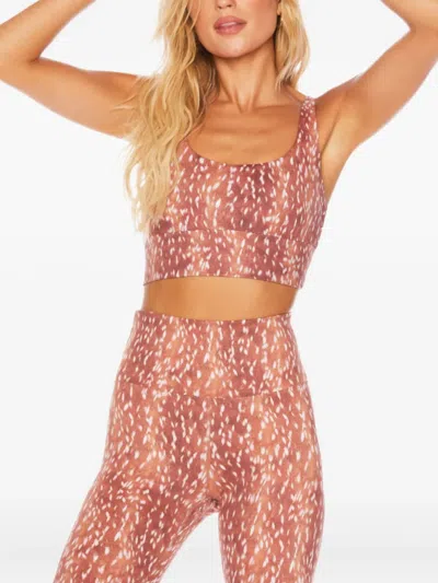 Beach Riot Leach Strappy Top In Brown