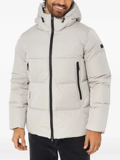 Hetregò Ethan Hooded Padded Jacket In Neutral