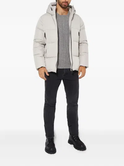 Hetregò Ethan Hooded Padded Jacket In Neutral