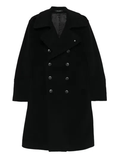 Tagliatore Double-breasted Coat In Black