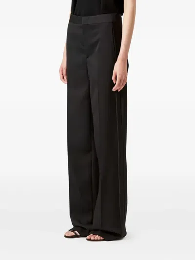 Isabel Marant Scarly Satin Trousers In Black