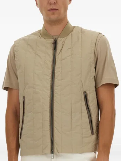 Hugo Boss Boss Camel "l-cestol" Vest In Brown