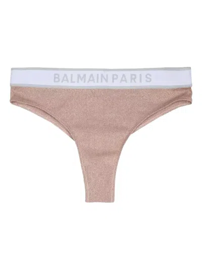 Balmain Logo Briefs In Pink