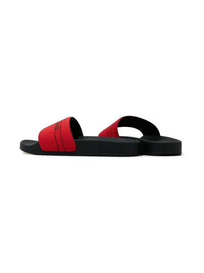 Dsquared2 Logo-print Flip Flops In Red