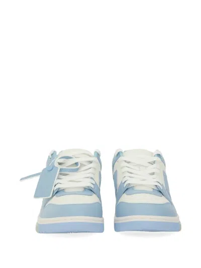 Off-white Out Of Office Leather Sneakers In Blue