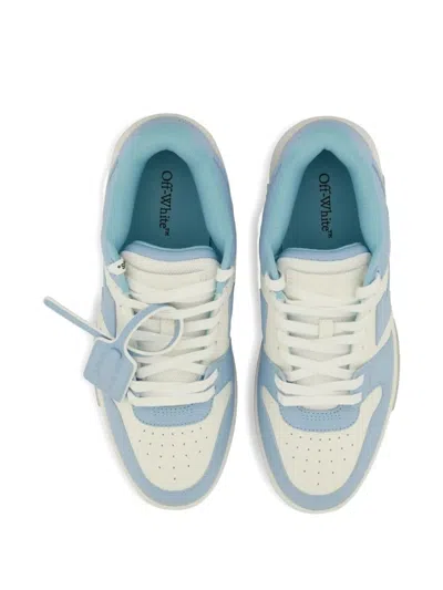 Off-white Out Of Office Leather Sneakers In Blue