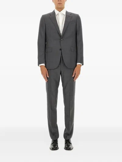 Zegna Wool Dress In Gray