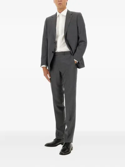 Zegna Wool Dress In Gray