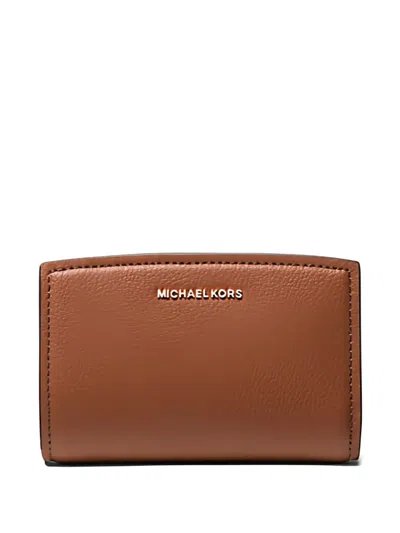 Michael Michael Kors Medium Bryant Logo Wallet In Brown