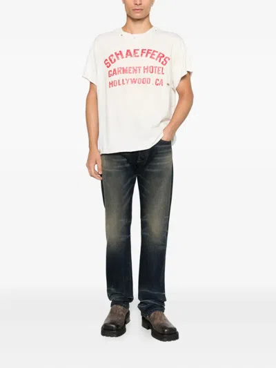 Schaeffer's Garment Hotel Buttoned Denim In Multi