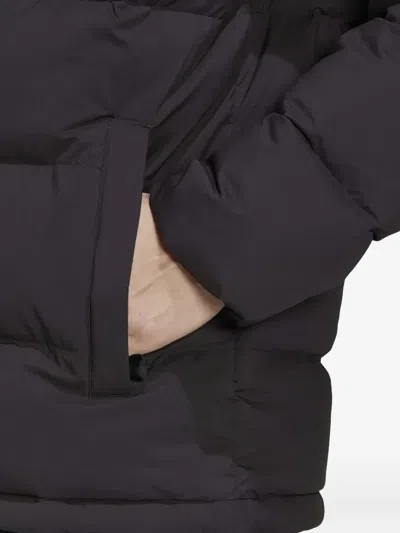 Adidas Originals Hooded Plain Weave Jacket In Black