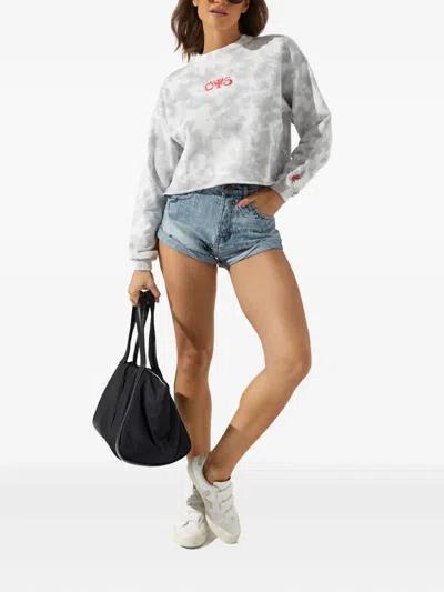 One Teaspoon Bandits Tattoo Denim Shorts In Blue