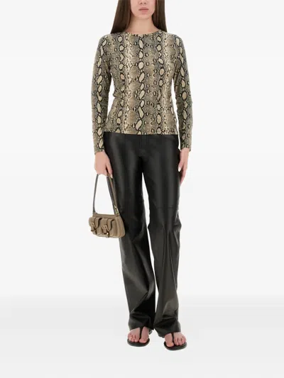 Michael Michael Kors Animal-print Blouse In Multi
