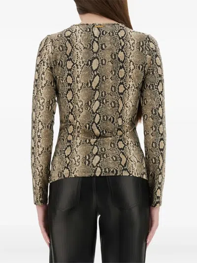 Michael Michael Kors Animal-print Blouse In Multi