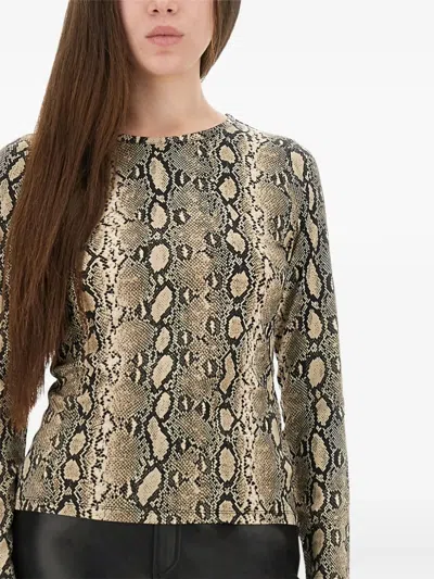 Michael Michael Kors Animal-print Blouse In Multi