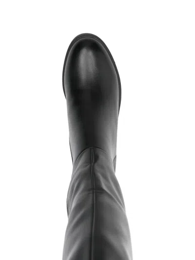 Exe' Zip Detail Boots In Black