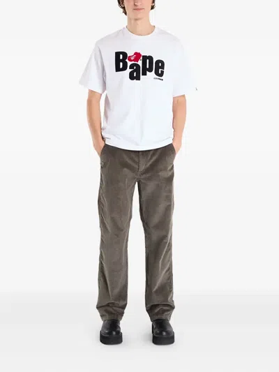 Calvin Klein Corduroy Chino Pants In Brown