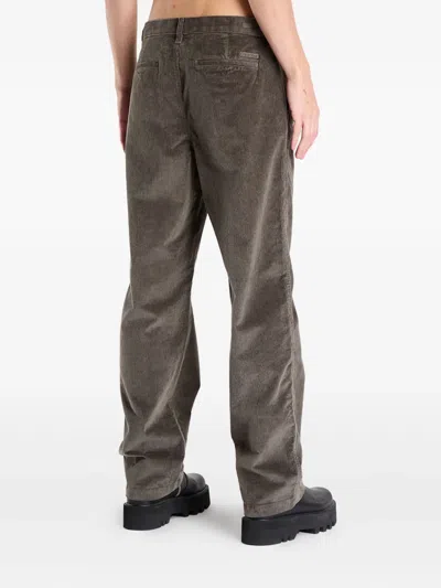 Calvin Klein Corduroy Chino Pants In Brown