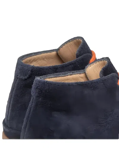 Pom D'api Lace-up Boots In Blue