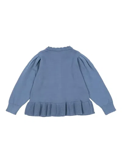 Konges Sløjd Cherry-detail Cardigan In Blue