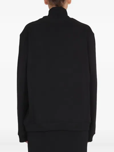 Raf Simons Crewneck Front Print Sweatshirt In Black