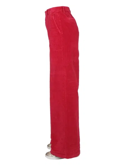 Dsquared2 Corduroy Trousers In Red