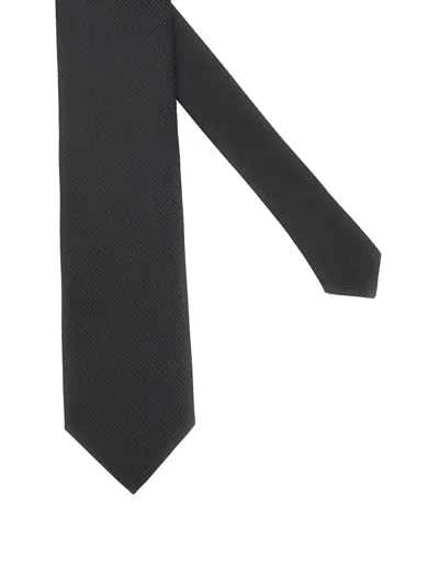 Tom Ford Textured Tie In Black