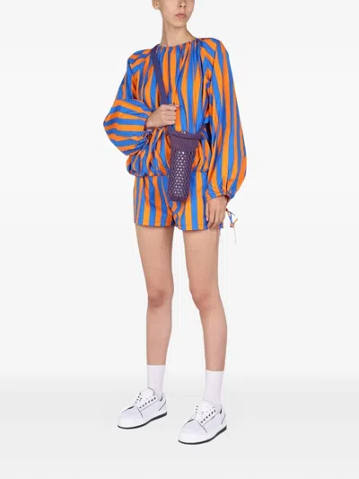 Sunnei Striped Pattern Shirt In Multicolour